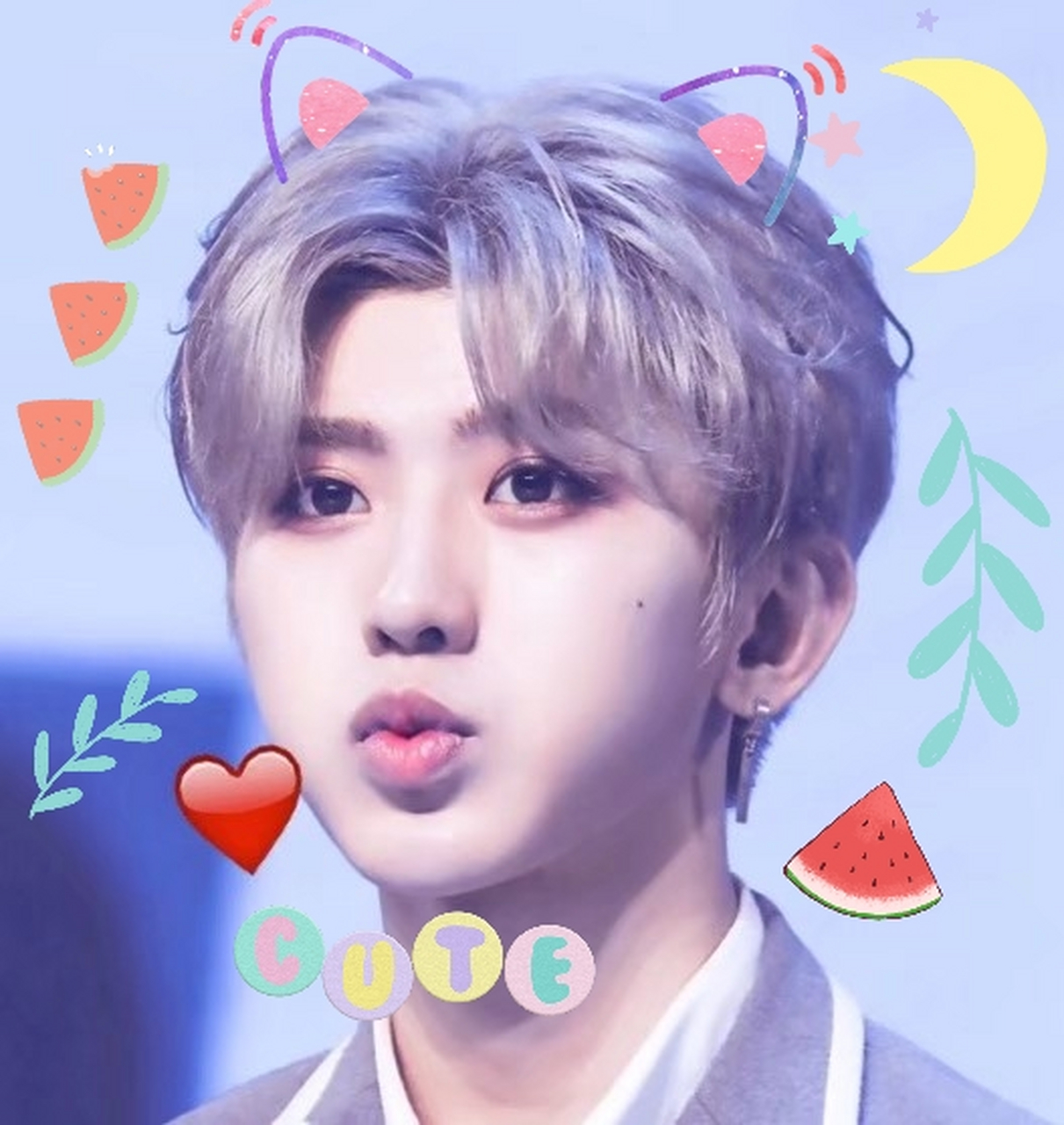 蔡徐坤 自行批图 爱你哟 蔡小葵