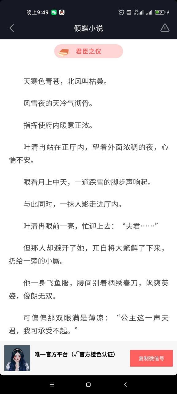 刚刚阅读完抖音推荐主角是叶清冉萧宸古代短篇小说《公主与锦衣卫