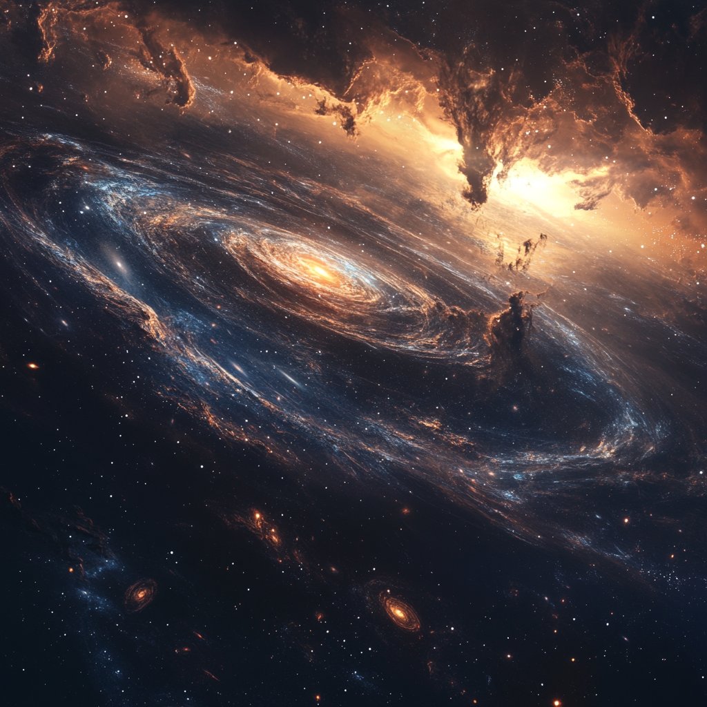 璀璨银河:深邃的蓝色背景中,星星如宝石般闪烁,给人一种梦幻的感觉