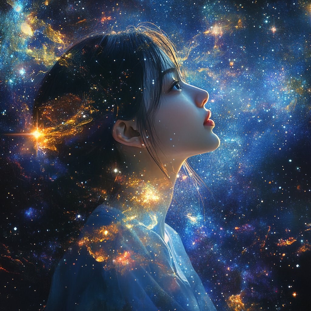 璀璨银河:星河闪烁,仿佛置身于浩瀚的宇宙,给人一种尉尽