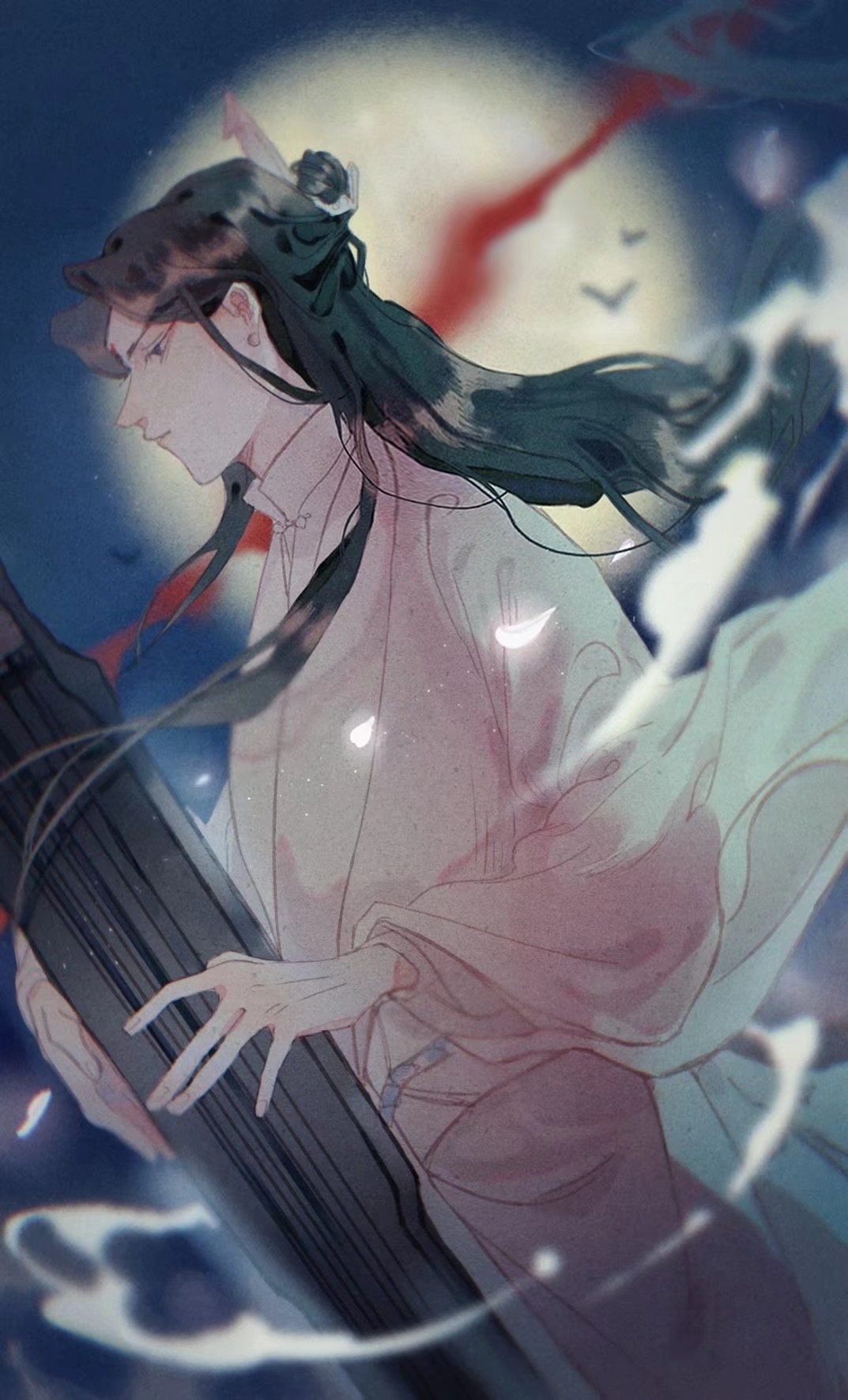 《二哈和他的白猫师尊》by肉包不吃肉 放一张楚晚宁抱着九歌的照片,真