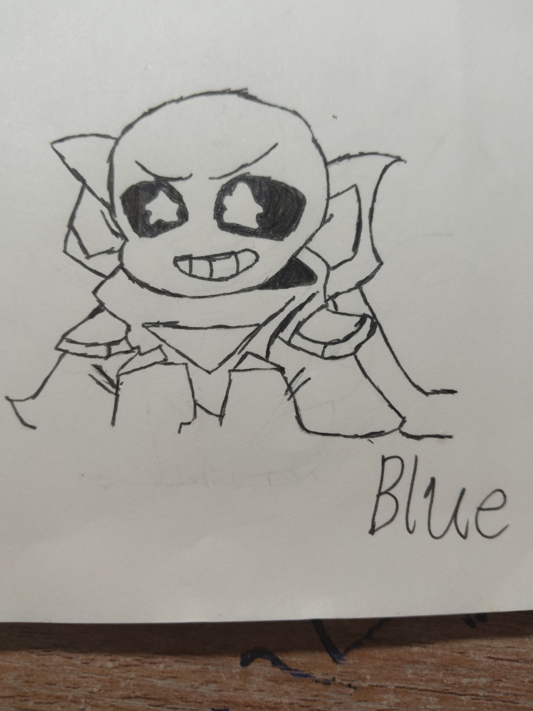 第一次画的蓝莓sans