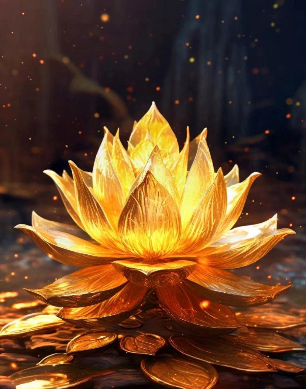 金色莲花,见者好运#我要上热门