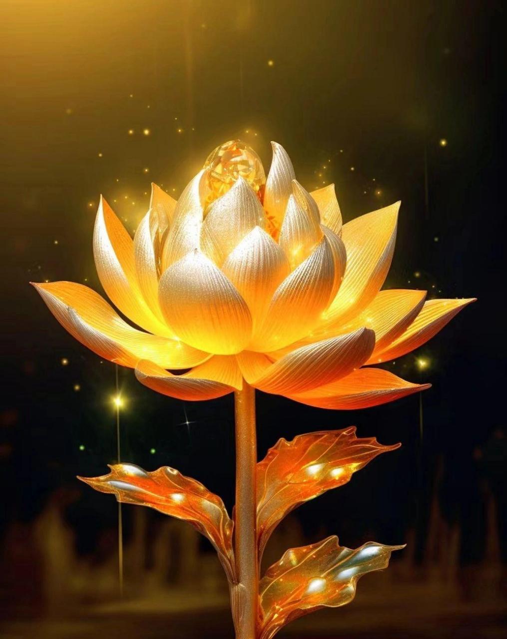 金色莲花,见者好运#我要上热门