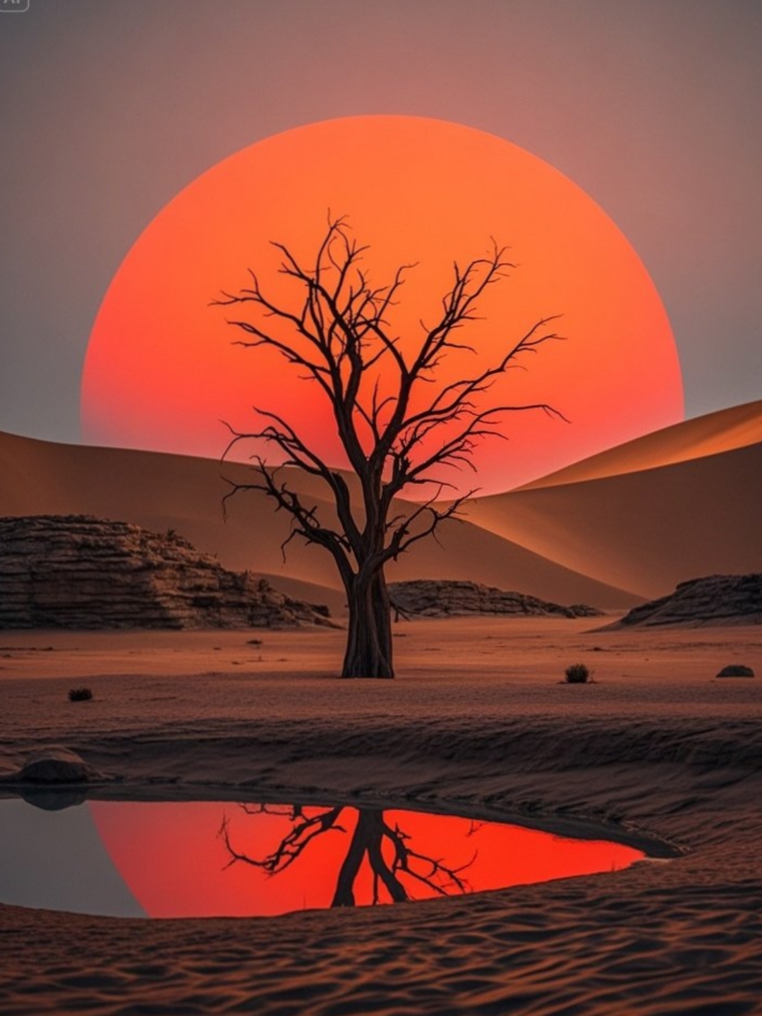 哇,这夕阳下的沙漠太美了吧!