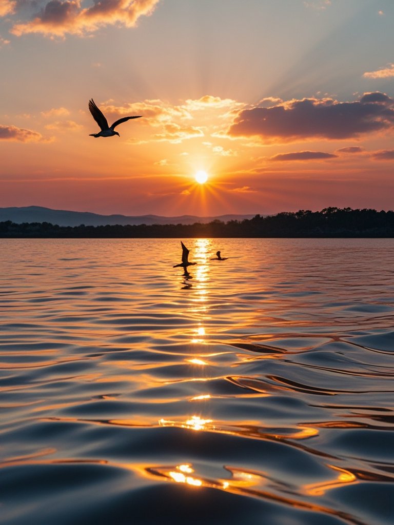 落霞与孤鹜齐飞,秋水共长天一色. 这是我爱的秋天