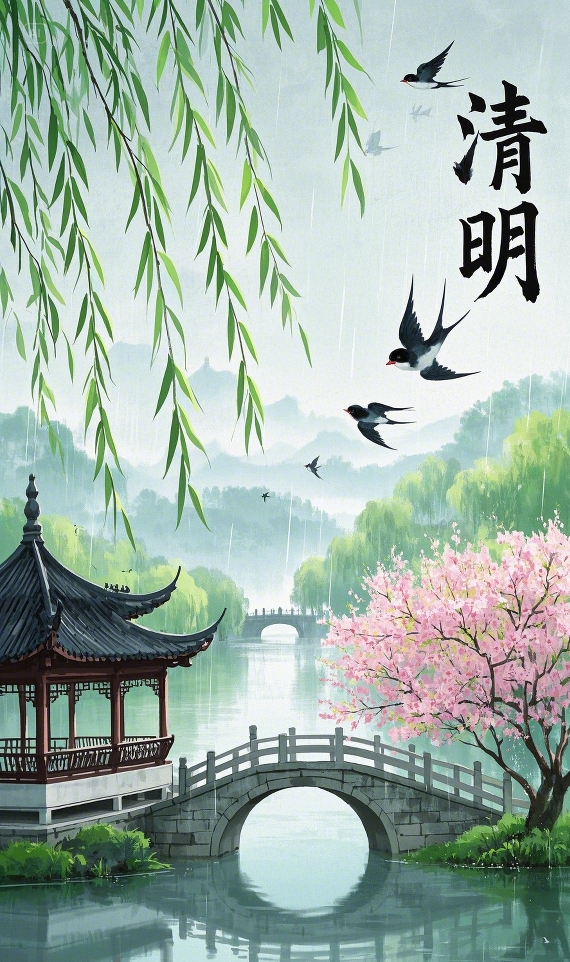 清明时节,细雨纷纷,清明雨,湿了谁的思念