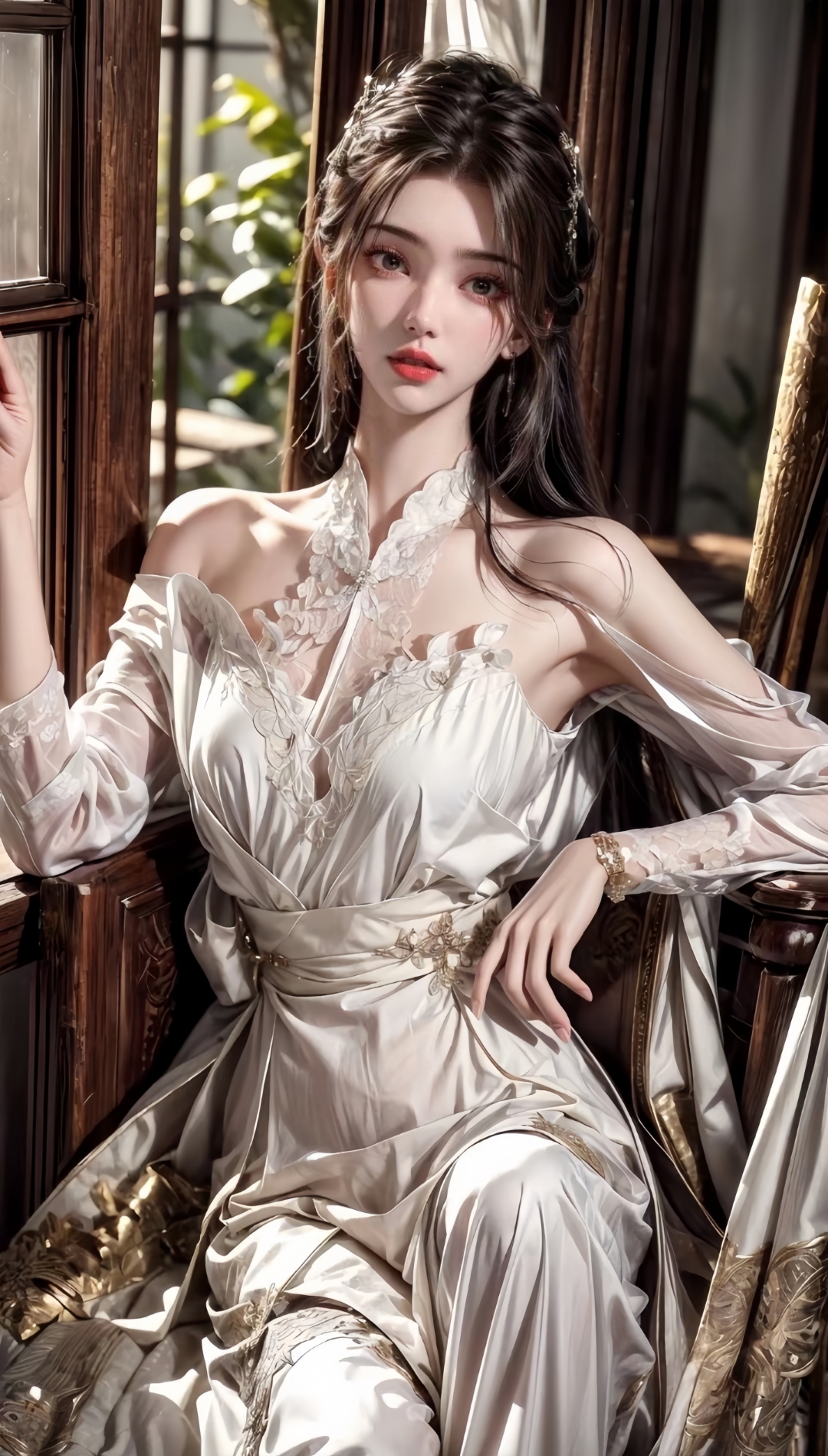 素裙白衣  倩影如仙  天命所归  逆凡成仙#李慕婉