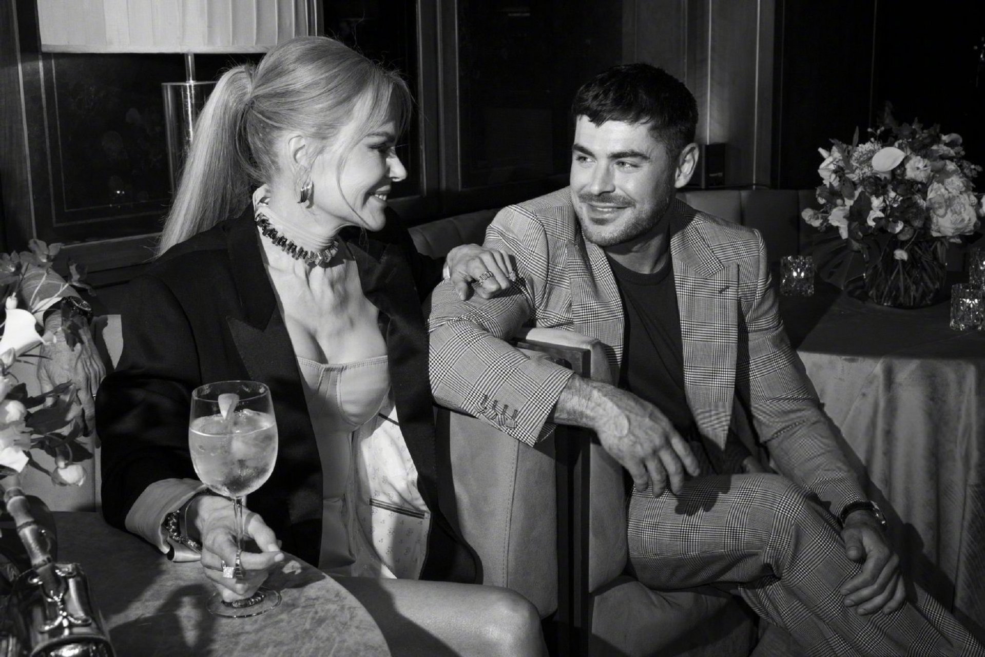 妮可·基德曼,扎克·埃夫隆,乔伊·金,《完美家务事》映后派对.