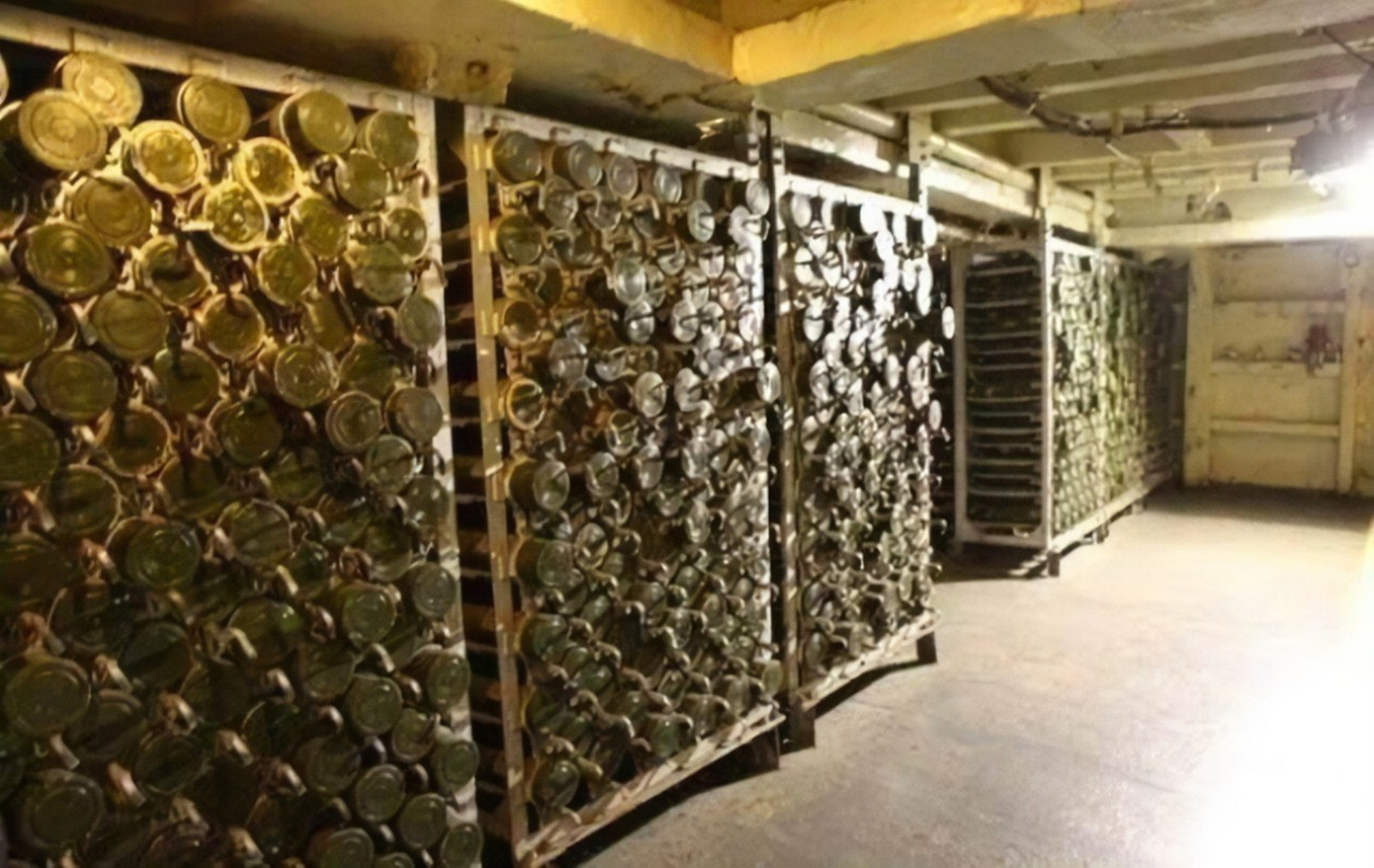仓库,据说储存了7000万吨各种弹药,其中包括大量步枪弹药,炮弹火箭弹