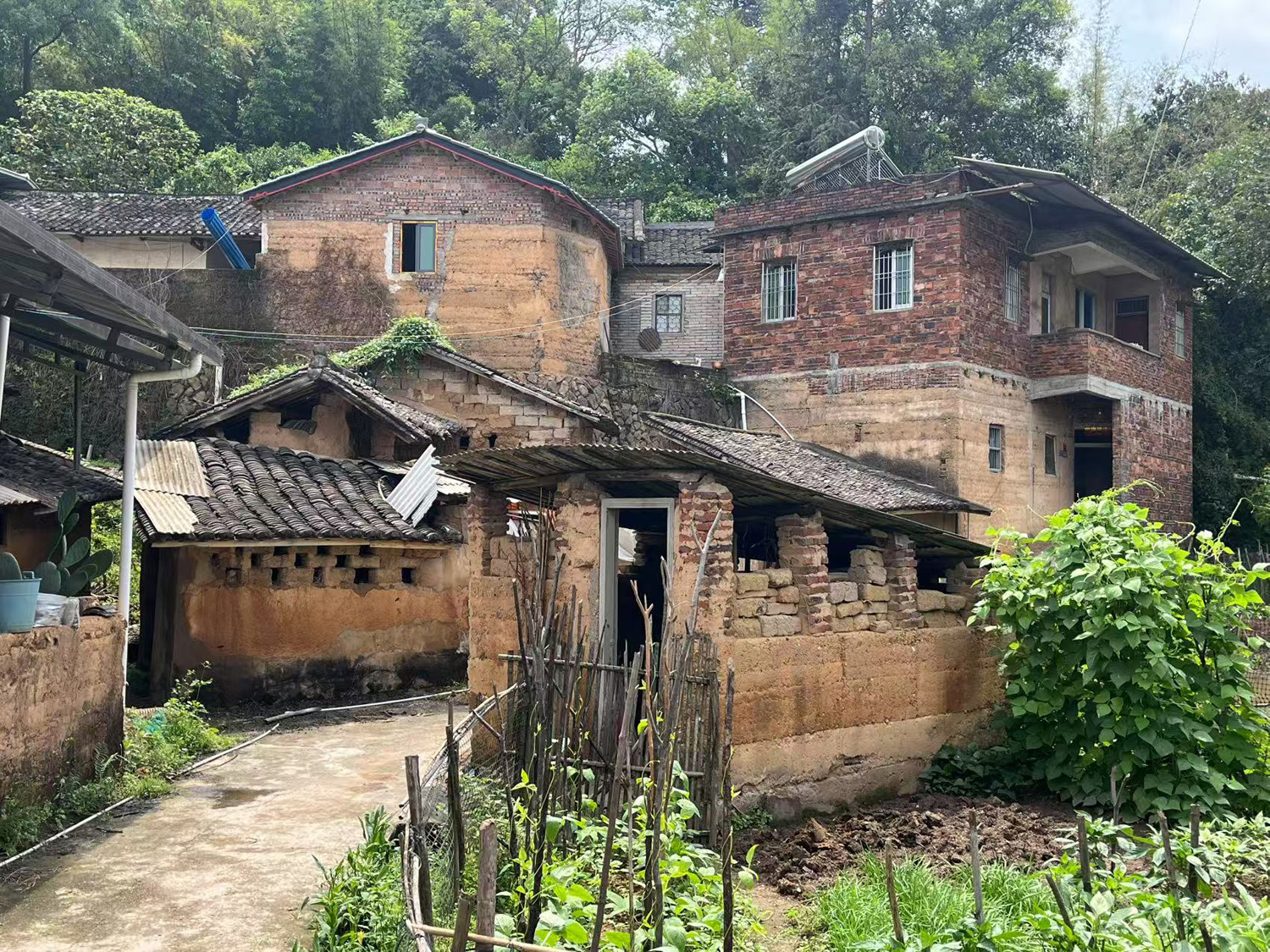 在这片宁静之地,那些老房子宛如被时光镌刻的诗篇,每一道斑驳的墙壁