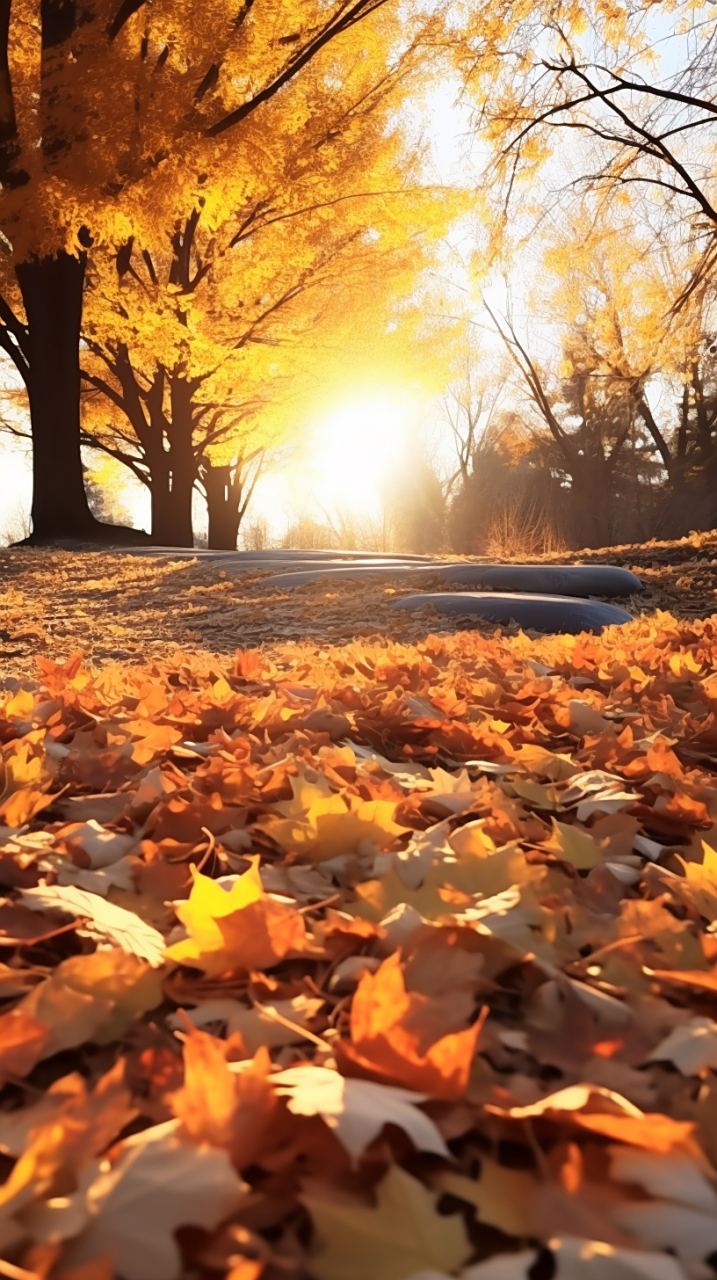 🍂落叶下的浪漫时光💕