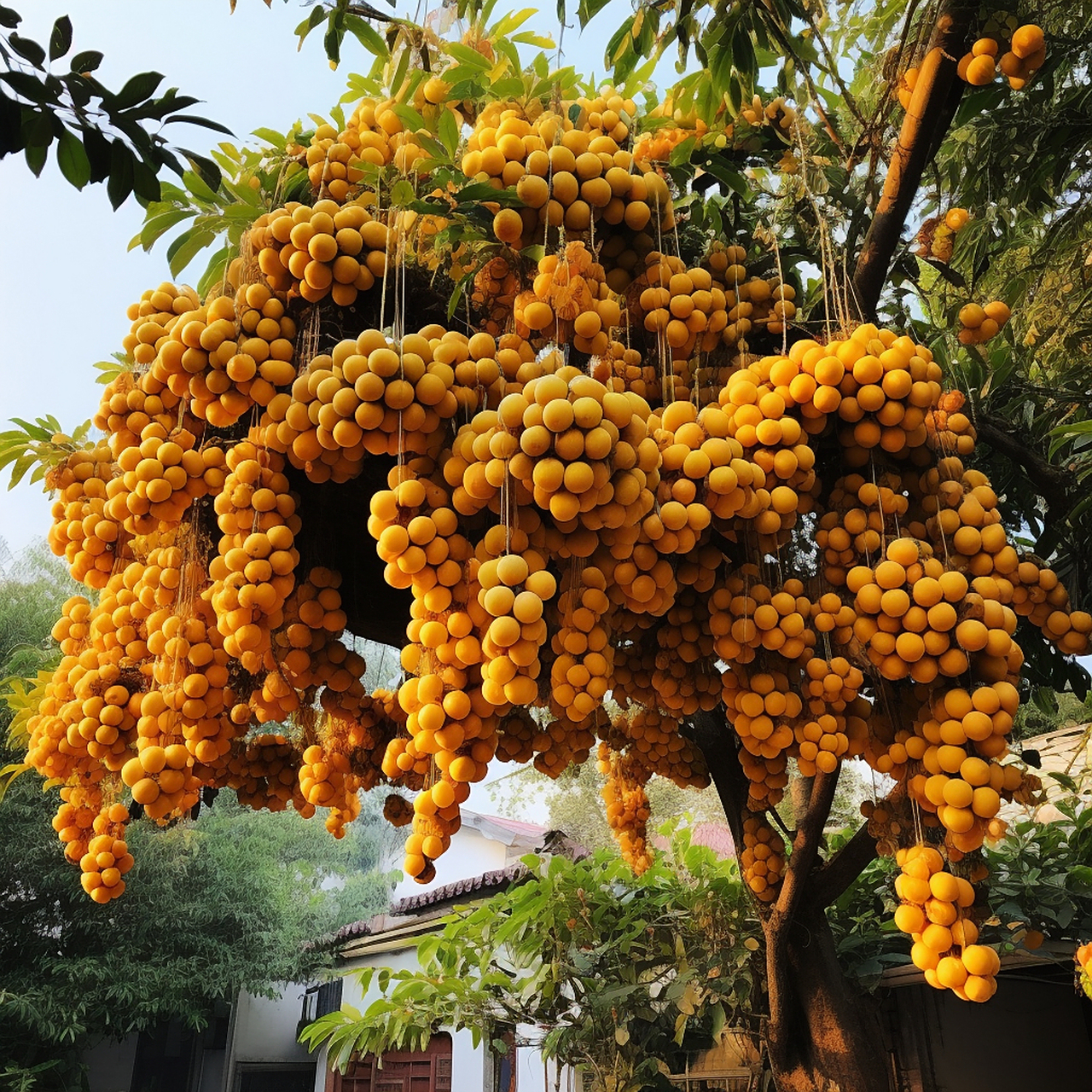 百年的龙眼树,大丰收啊.ai绘画,仅供娱乐