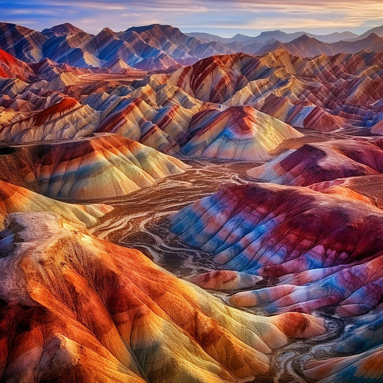 丹霞地貌中的彩虹山,绝对是我见过的最美丽的自然景观之一!🌈