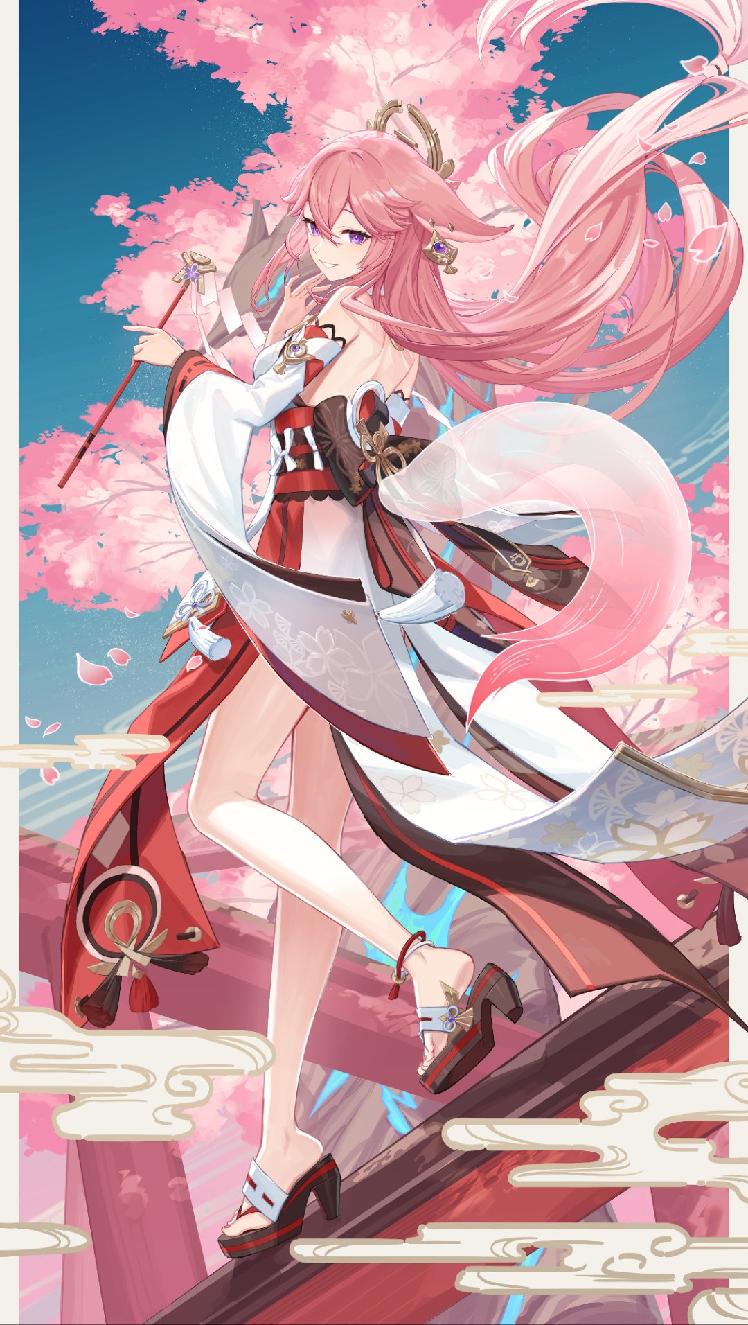 八重神子(原神) 画师:yu