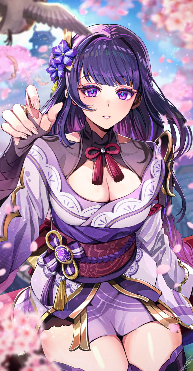 雷电将军 画师:飛沫かもめ id:117432727#二次元