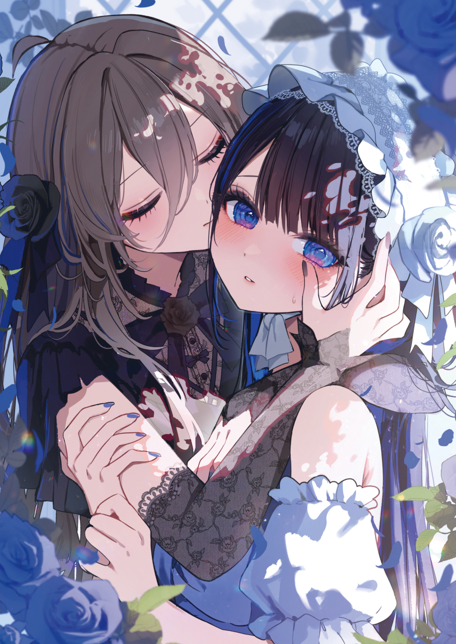 百合 画师:工藤える96c104 id:120869949#二次元