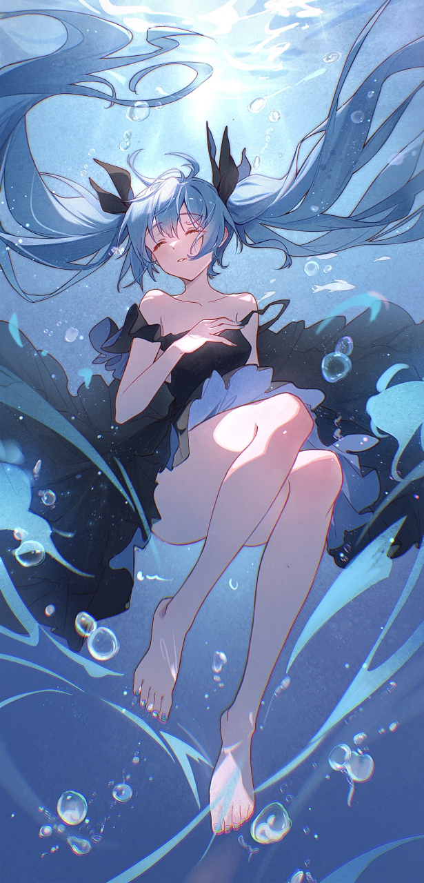初音 画师:飞机云君 id:120676842#二次元
