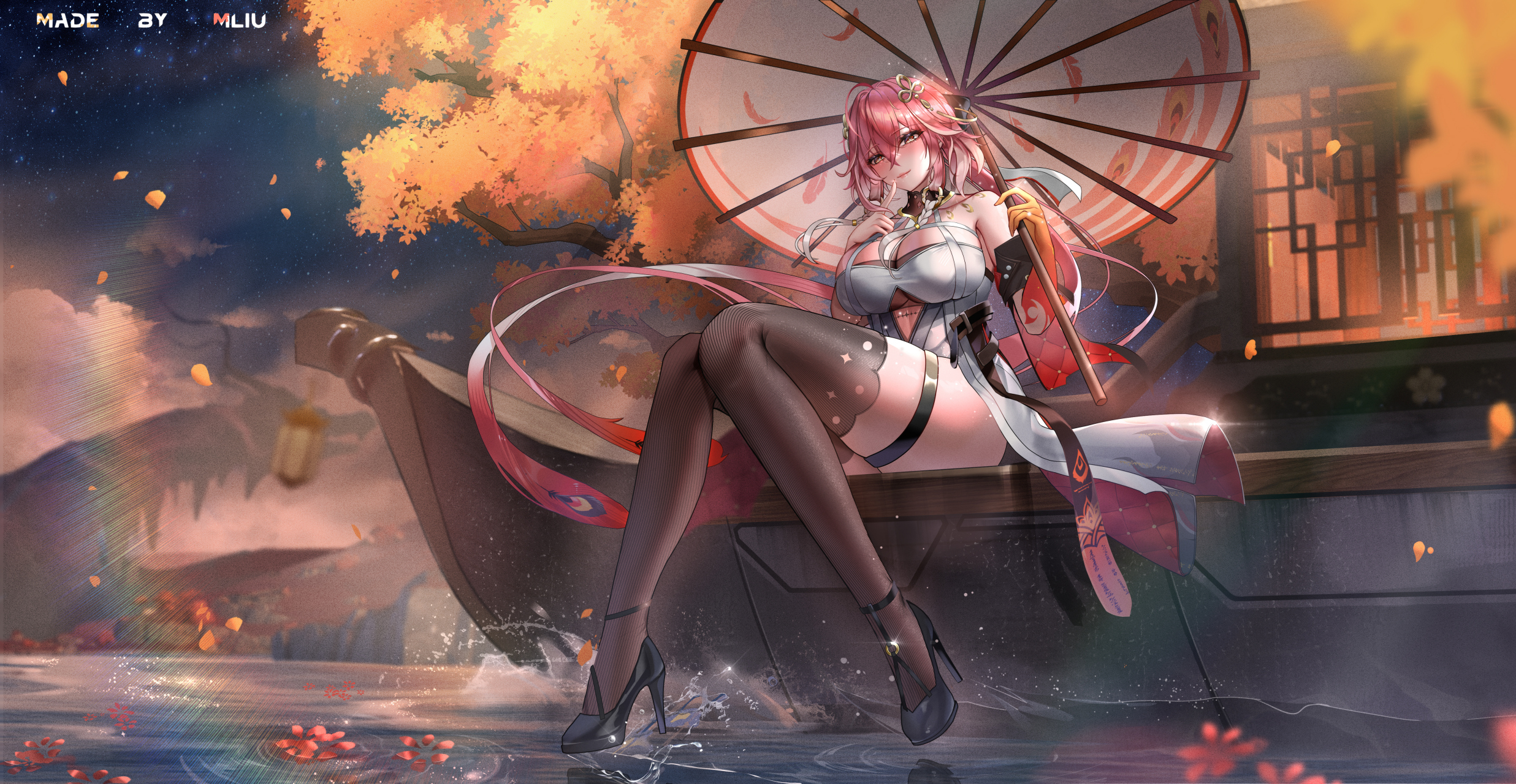 横屏美图 长离(鸣潮) 画师:迷禄 mliu id:120648390#二次元