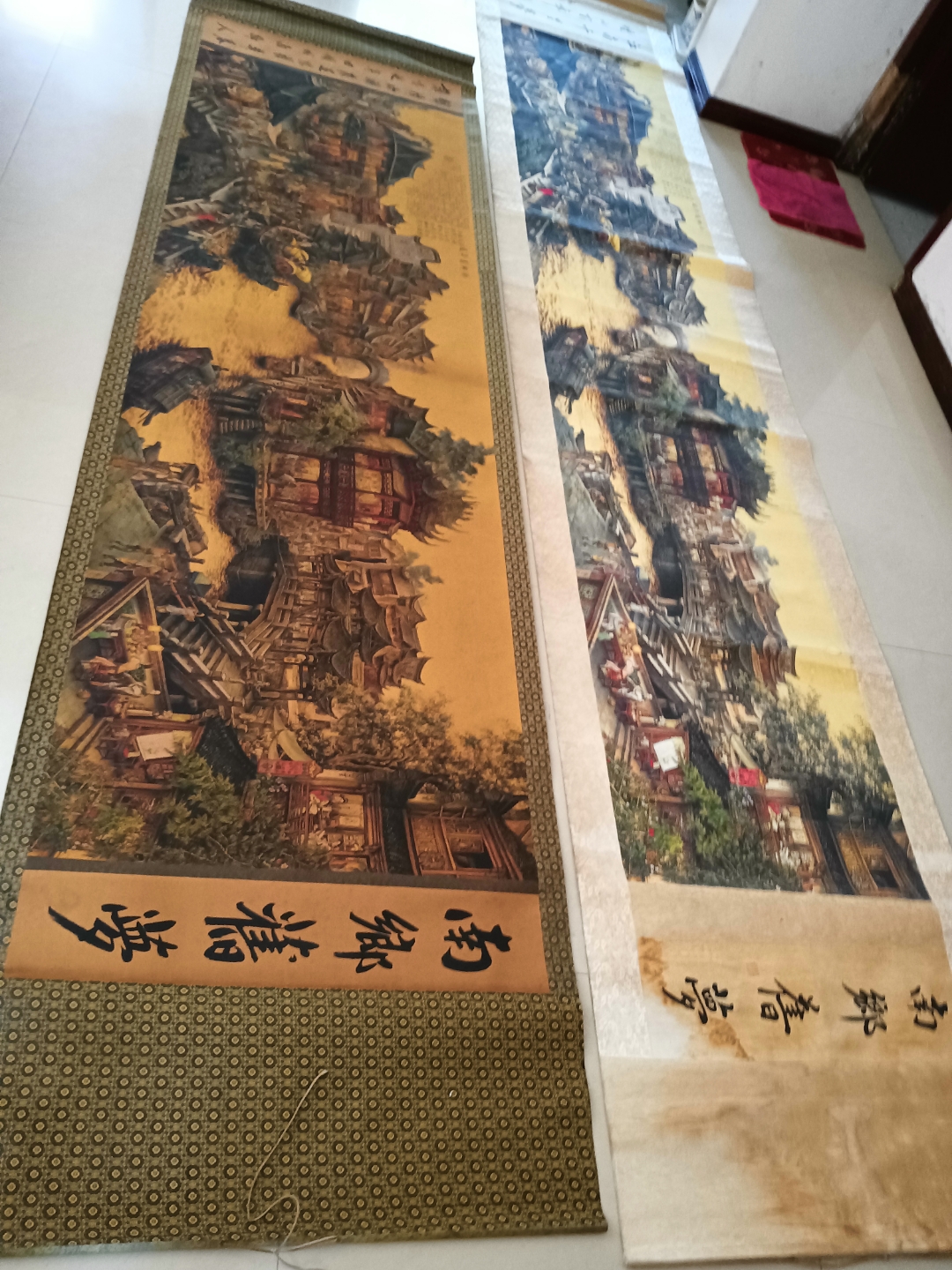 马晋画南乡旧梦,是我父亲在宁波教书时收藏已73年!