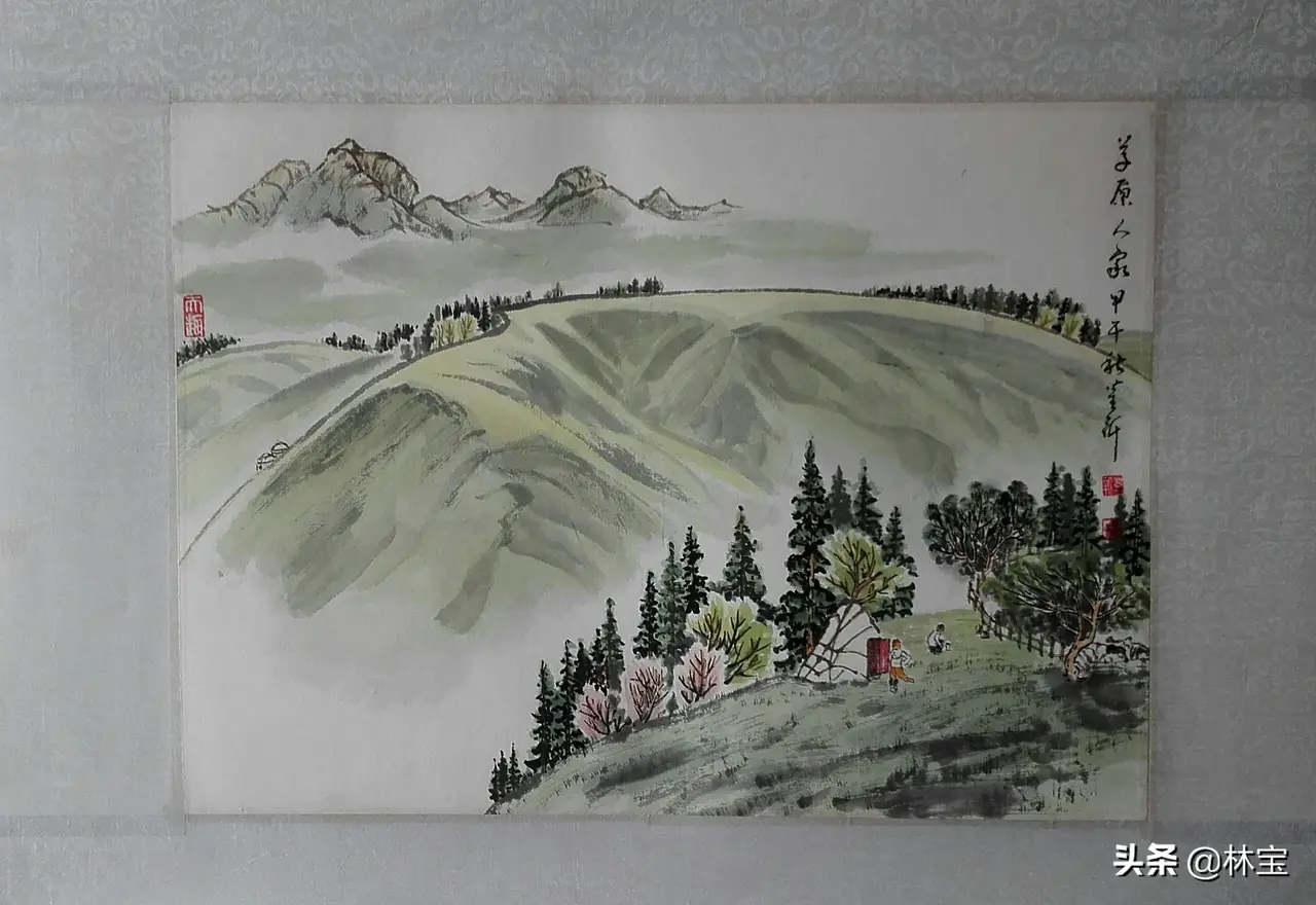 原创国画小品三幅.新疆风情.