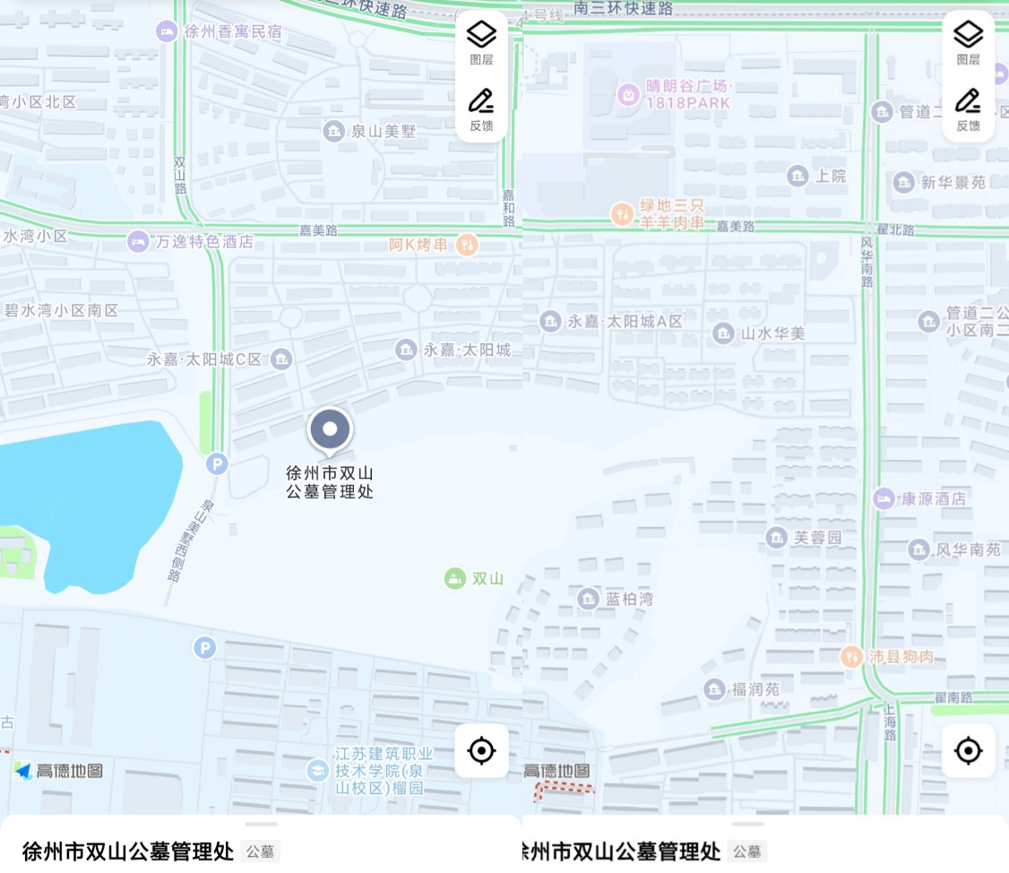 一个惊人的发现,徐州城市内有公墓,周围都是小区