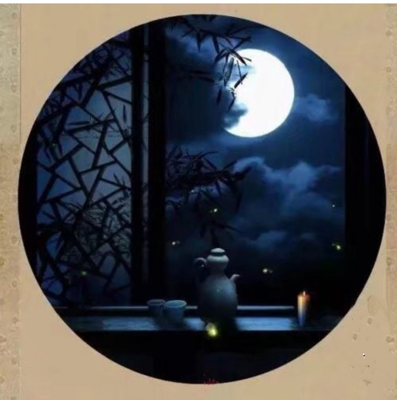 如梦令 静夜 文/忆江南 夜静波心月碎,萧袅玉容憔悴.
