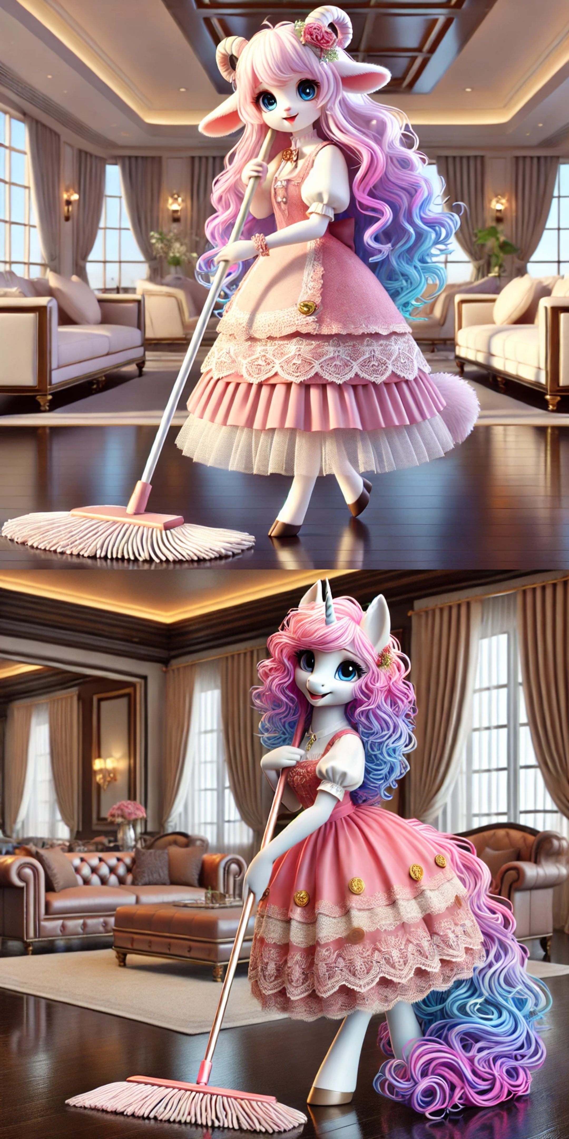 动态夏日征集令#  提示词分享:创建一只拟人化的老鼠,女性,身材高挑