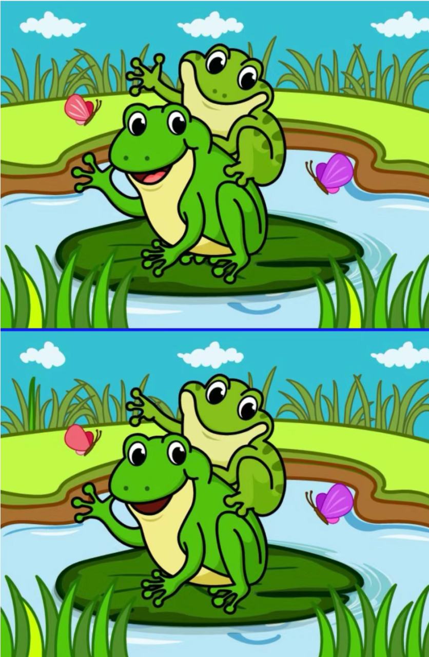 考眼力,找不同(d19) 你能找出图片中几处不同的地方? #新年福气签