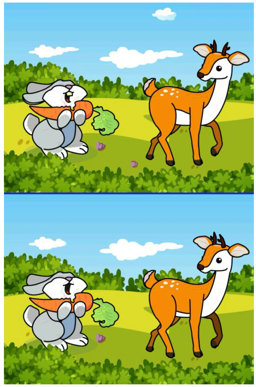 考眼力,找不同(d35) 你能找出图片中几处不同的地方? #新年福气签