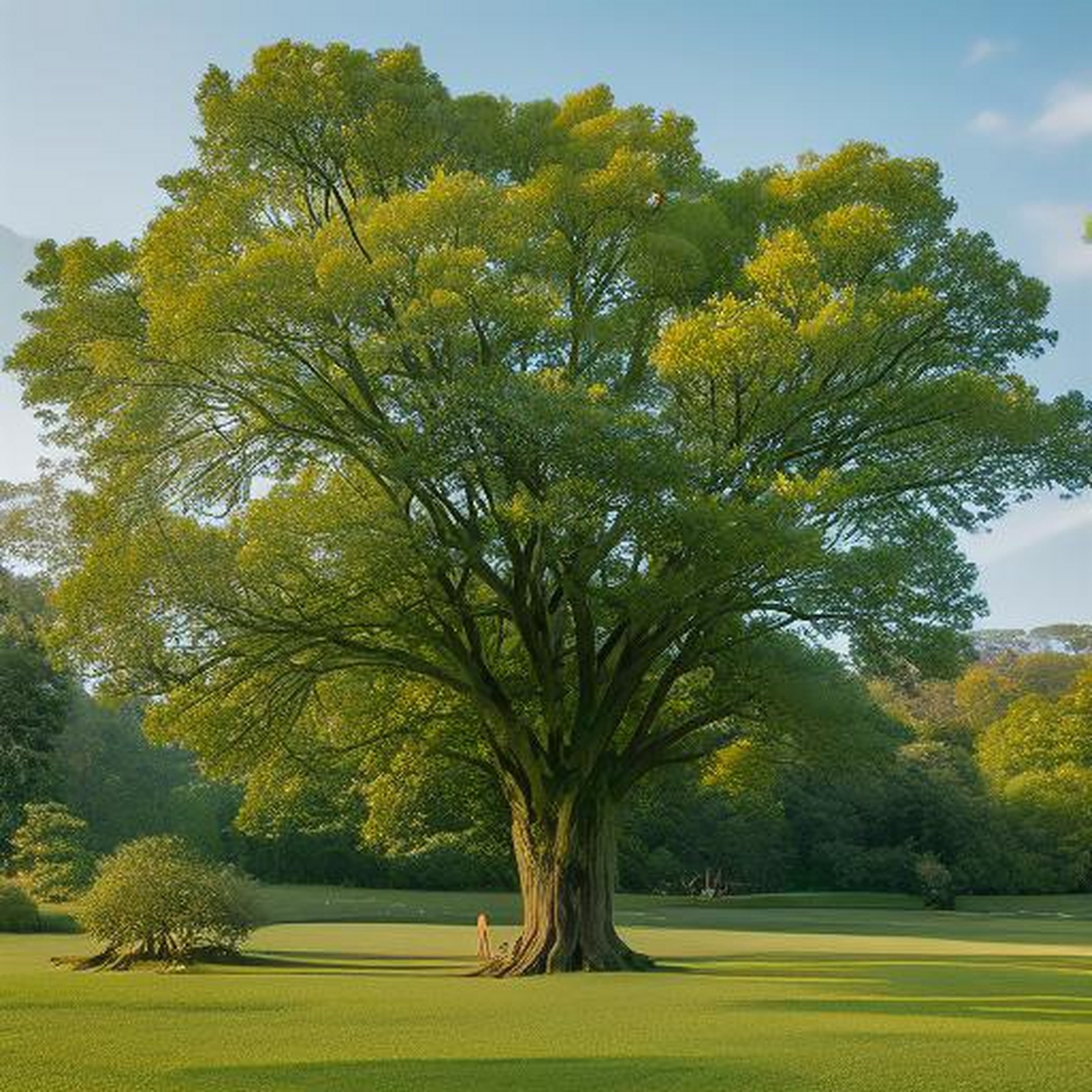 镜头里的春天#  9995在这片绿意盎然的秘境中,一棵参天大树静静