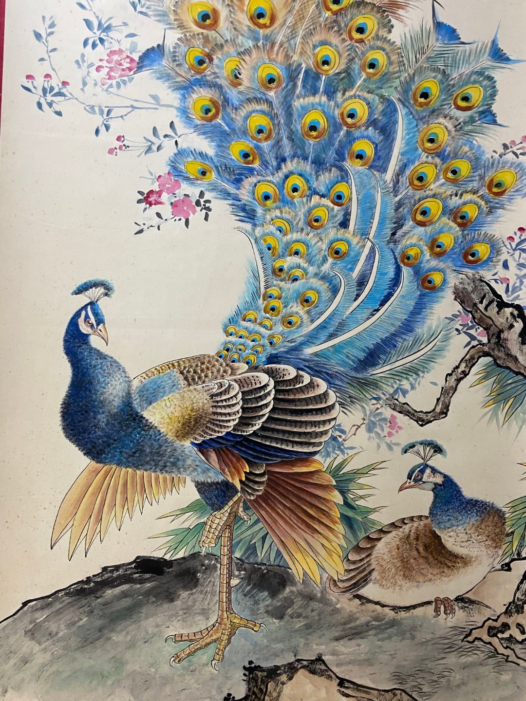 陆抑非孔雀精品 尺寸:177x97厘米