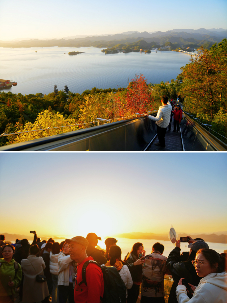 千岛湖最浪漫的事|天屿观景台看一场日落 #这个冬天最想做的事