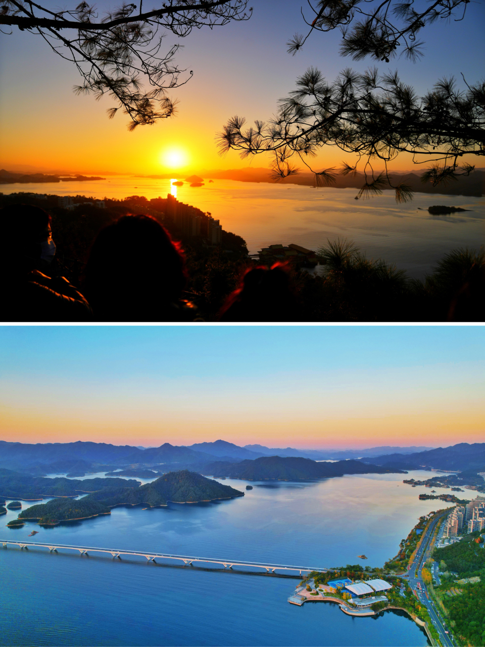 千岛湖最浪漫的事|天屿观景台看一场日落 #这个冬天最想做的事