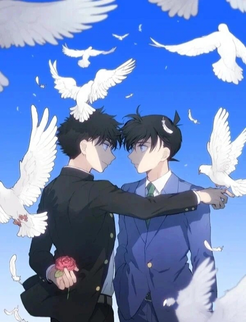 哇咔咔,柯南和基德也太配了吧!