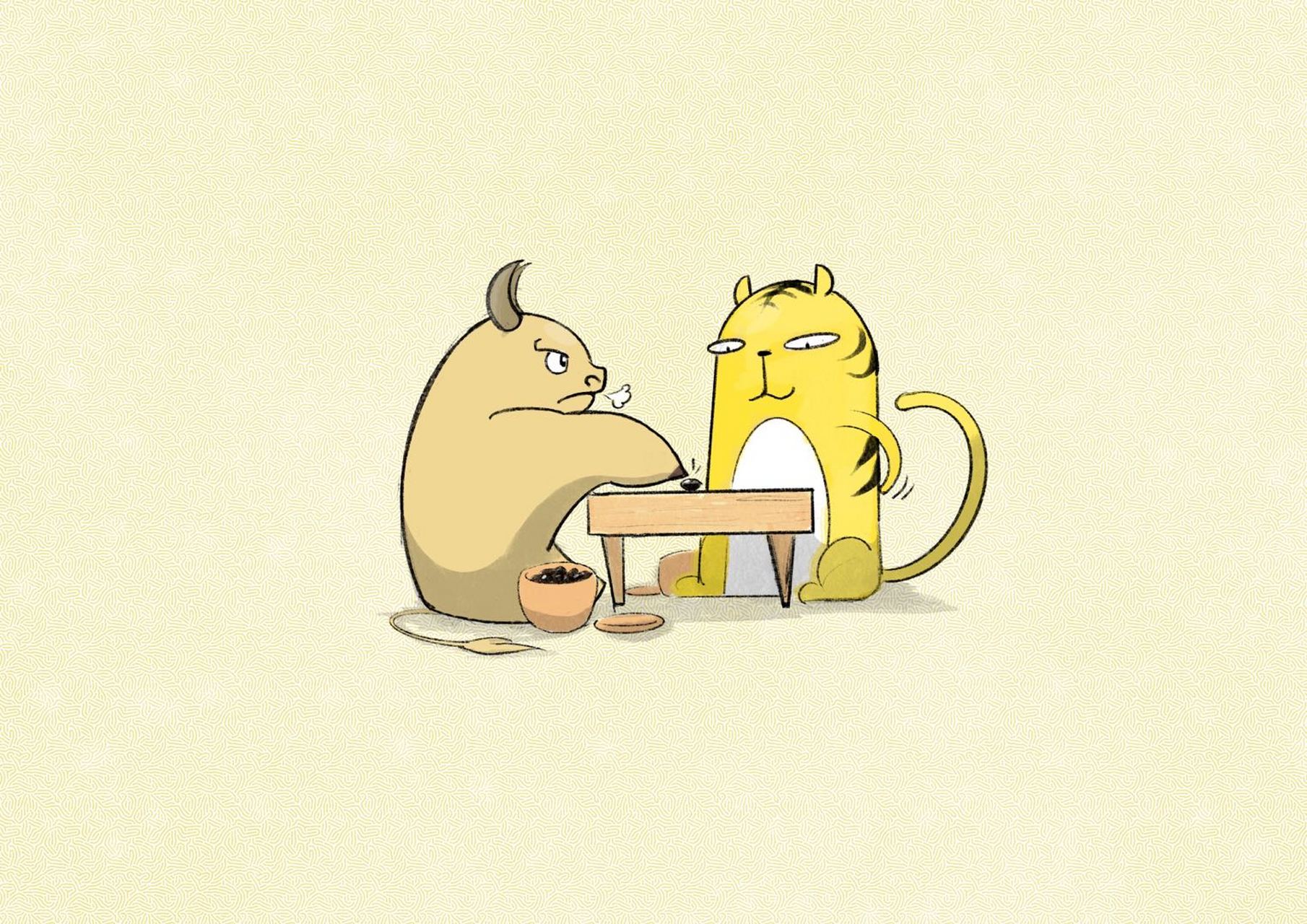 做了一张虎年围棋壁纸,高清无水印,分享给大家[鼓掌]