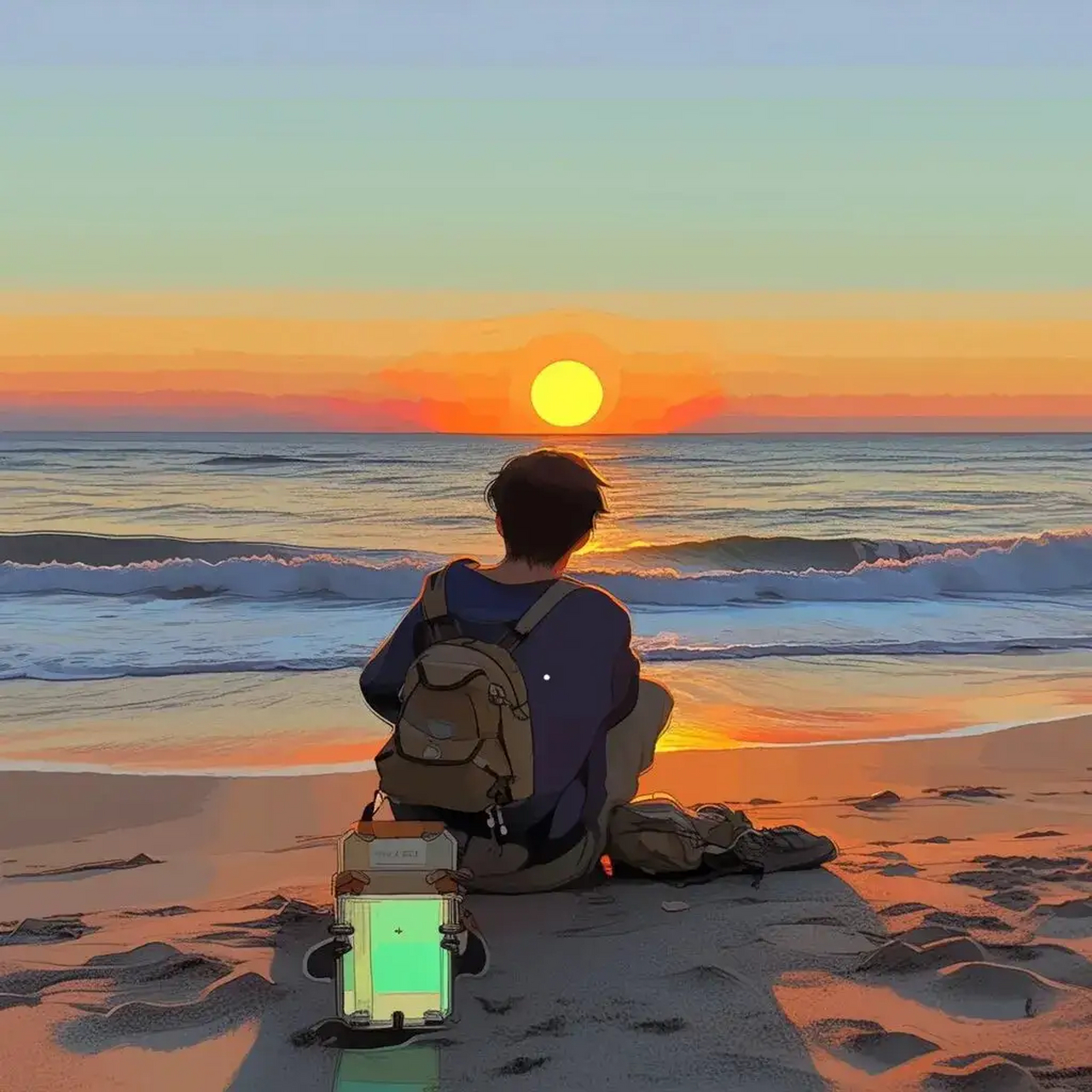 气氛感黄昏头像