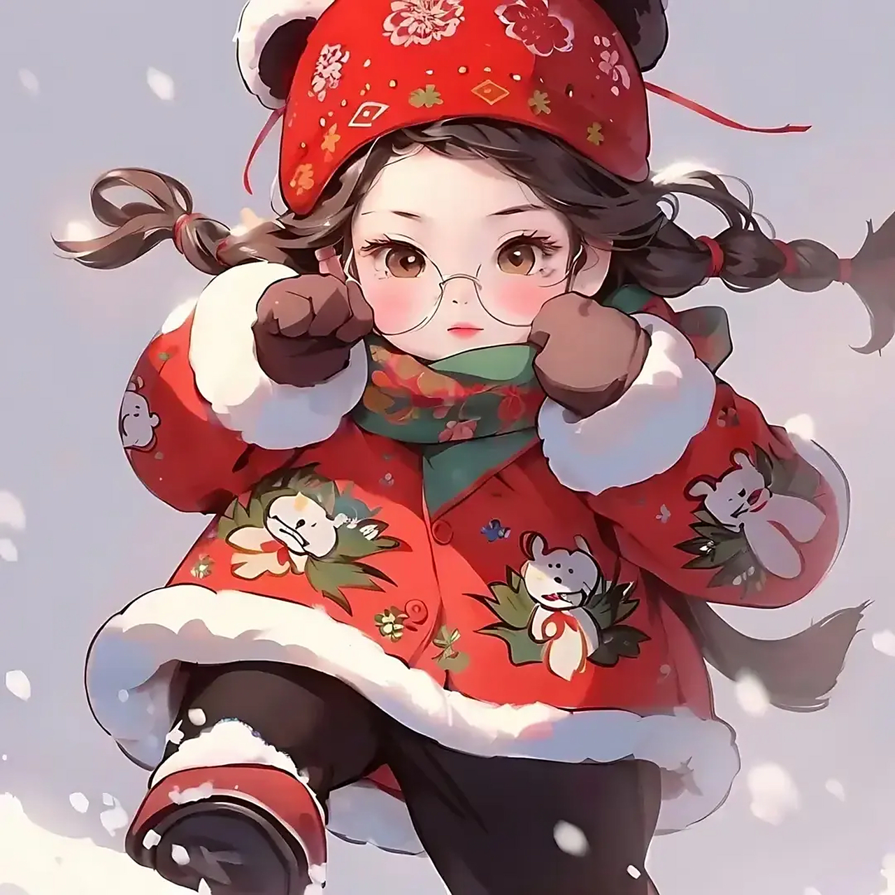 大花棉袄,是东北女人冬天里的标配!