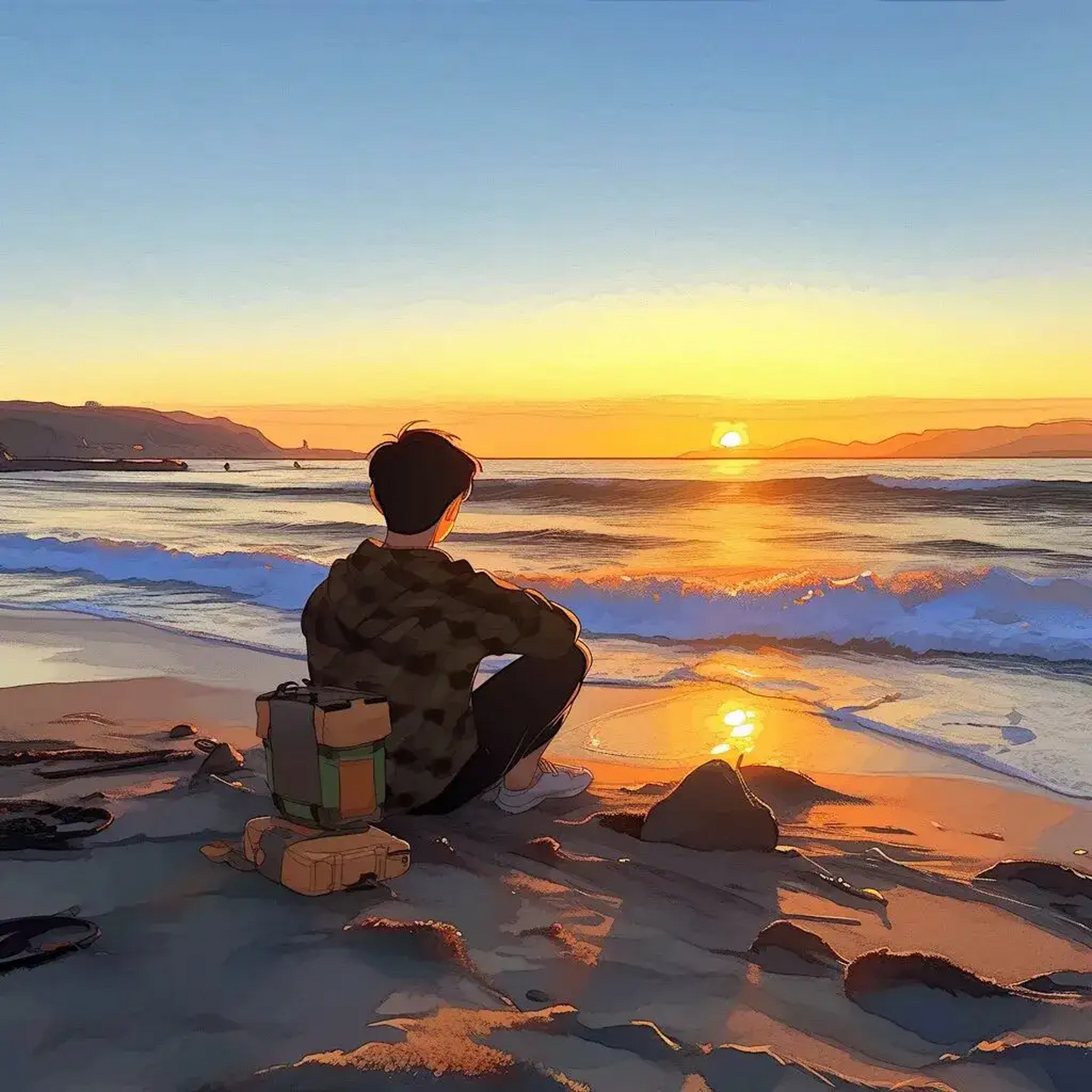 气氛感黄昏头像