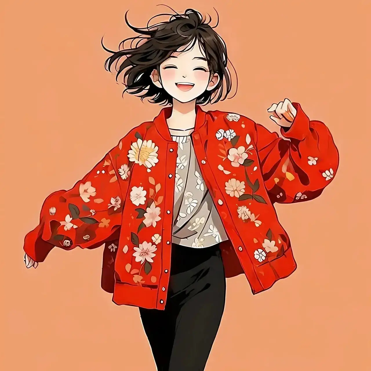 跨年红色系头像,愿2024不慌不忙,皆心之所向