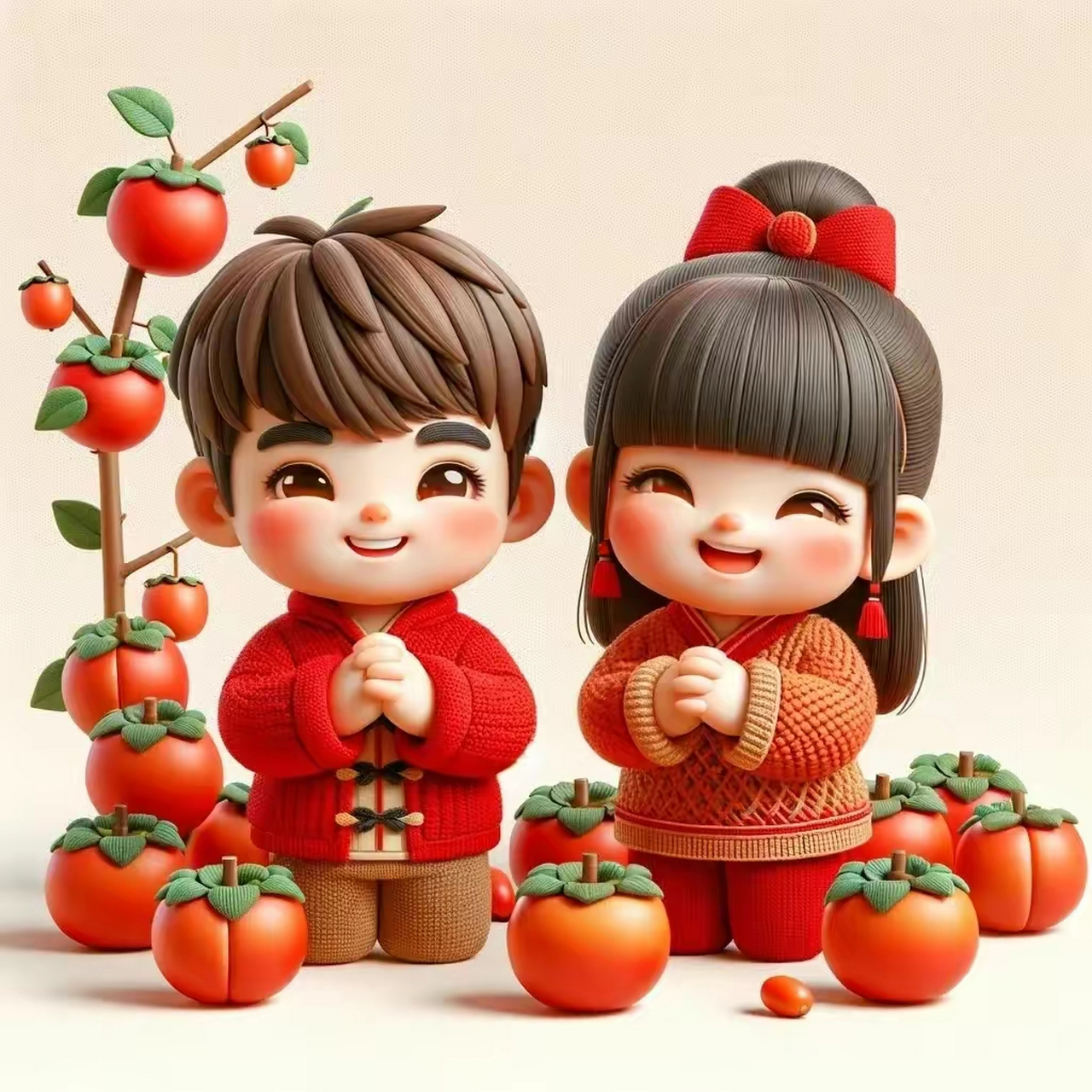 柿柿如意‖敲可爱992024恭喜发财娃娃96