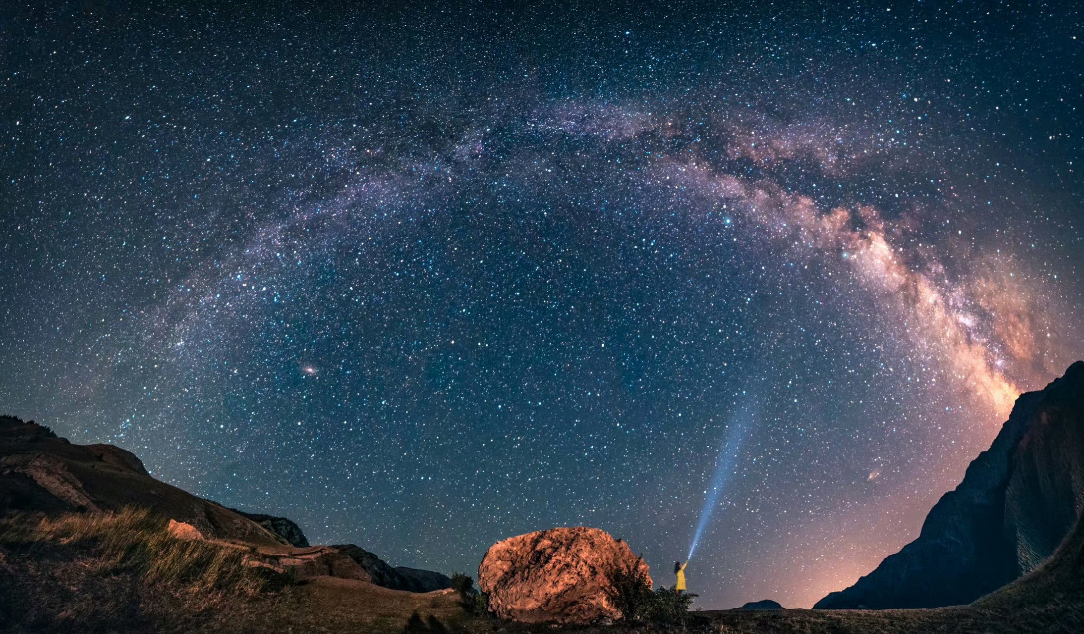 银河,宇宙的终极浪漫,郊外看繁星点点,赏"银河落九