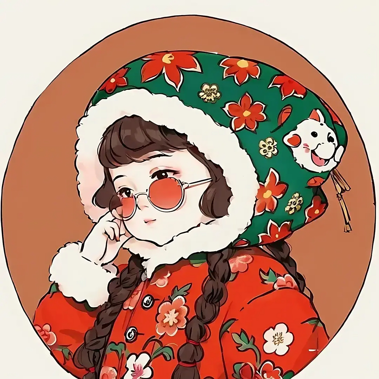 大花棉袄,是东北女人冬天里的标配!