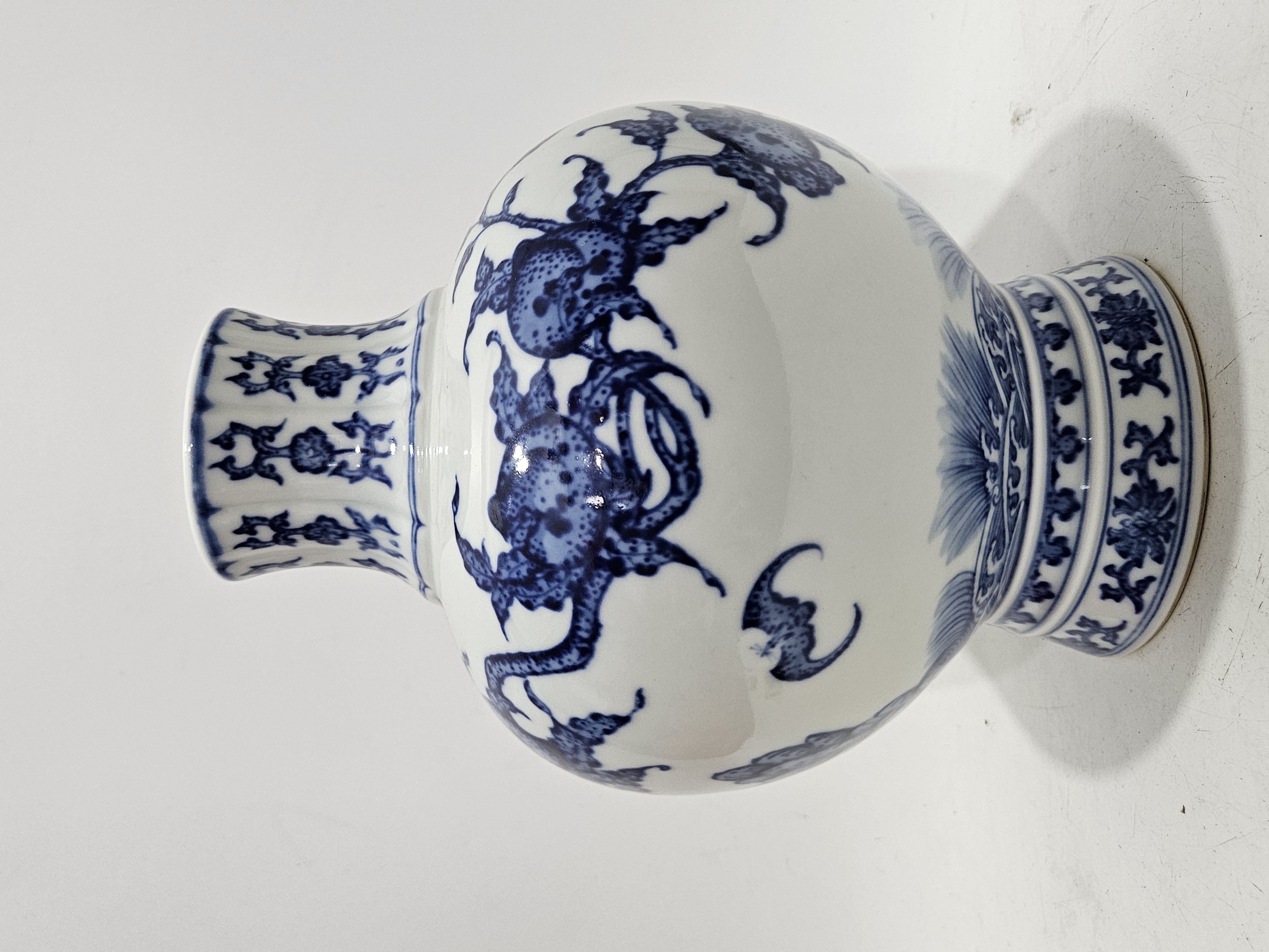 清,青花福山寿海纹石榴尊#瓷器收藏# #瓷器# #古董古玩收藏# #明清