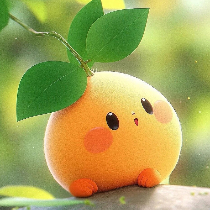 可爱软萌的小橙子头像来喽~  小橙子祝大家:圆圆满满,心想事成!