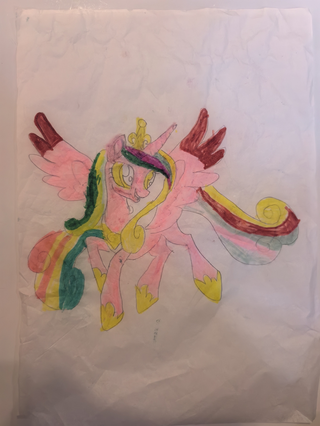 小马宝莉音韵公主,水晶帝国守护者,简笔画