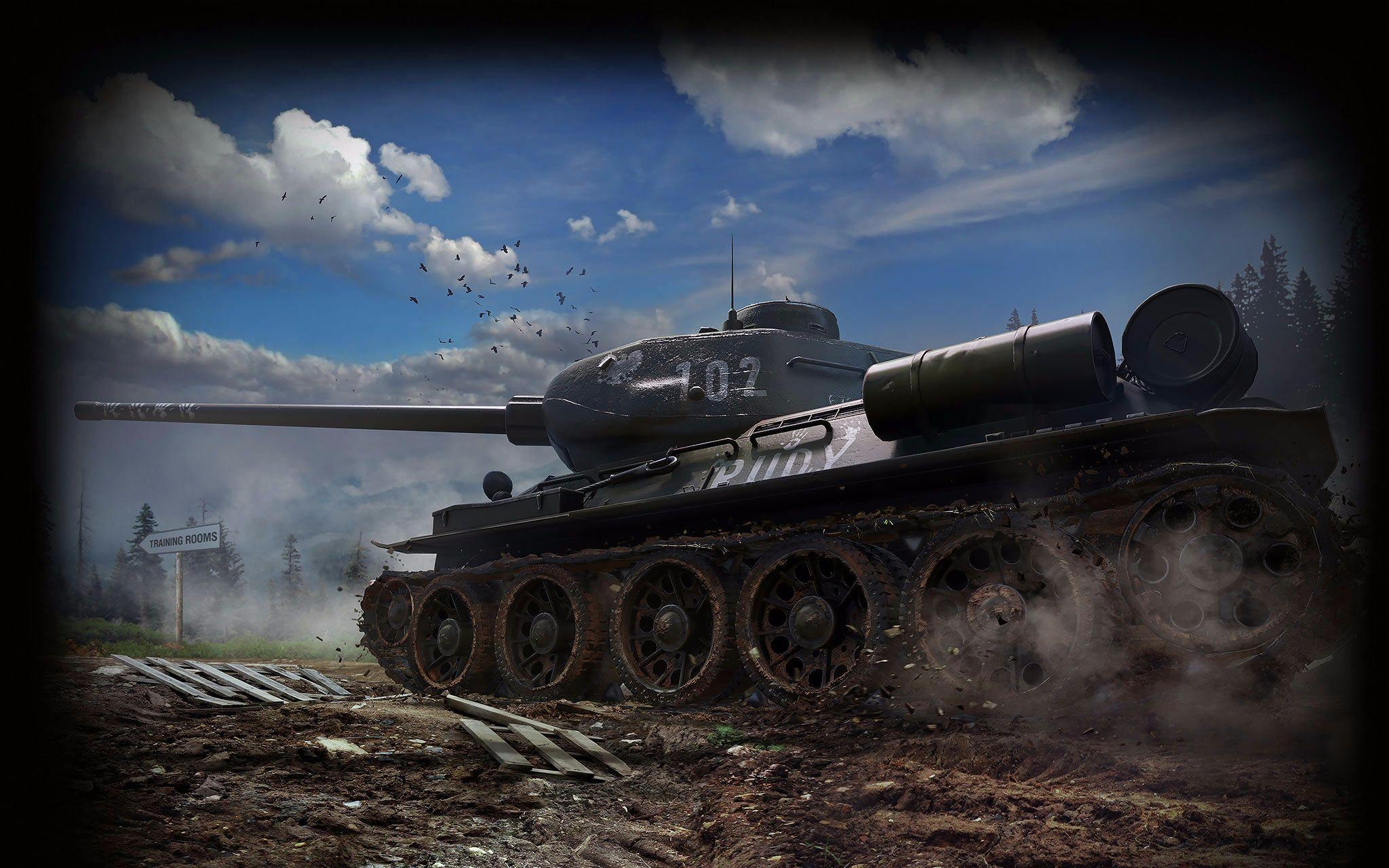 【坦克世界闪击战】t34/85"鲁迪"高清壁纸