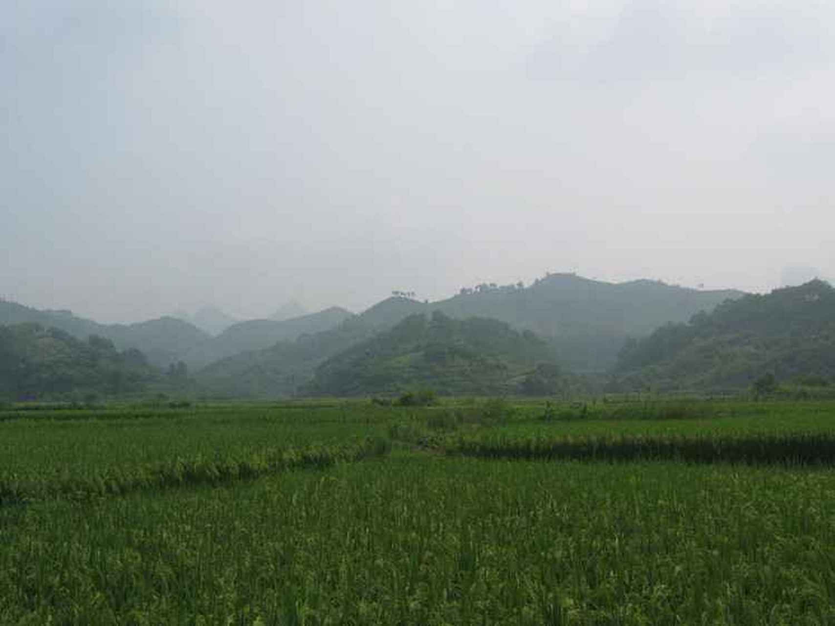 犀牛望月风水宝地,古图与实地对照.