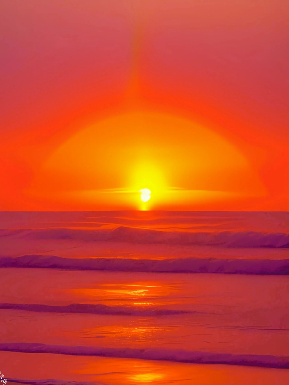 早晨的晨曦,如诗如画.一轮红日喷薄而出,映照着朝霞的斑斓