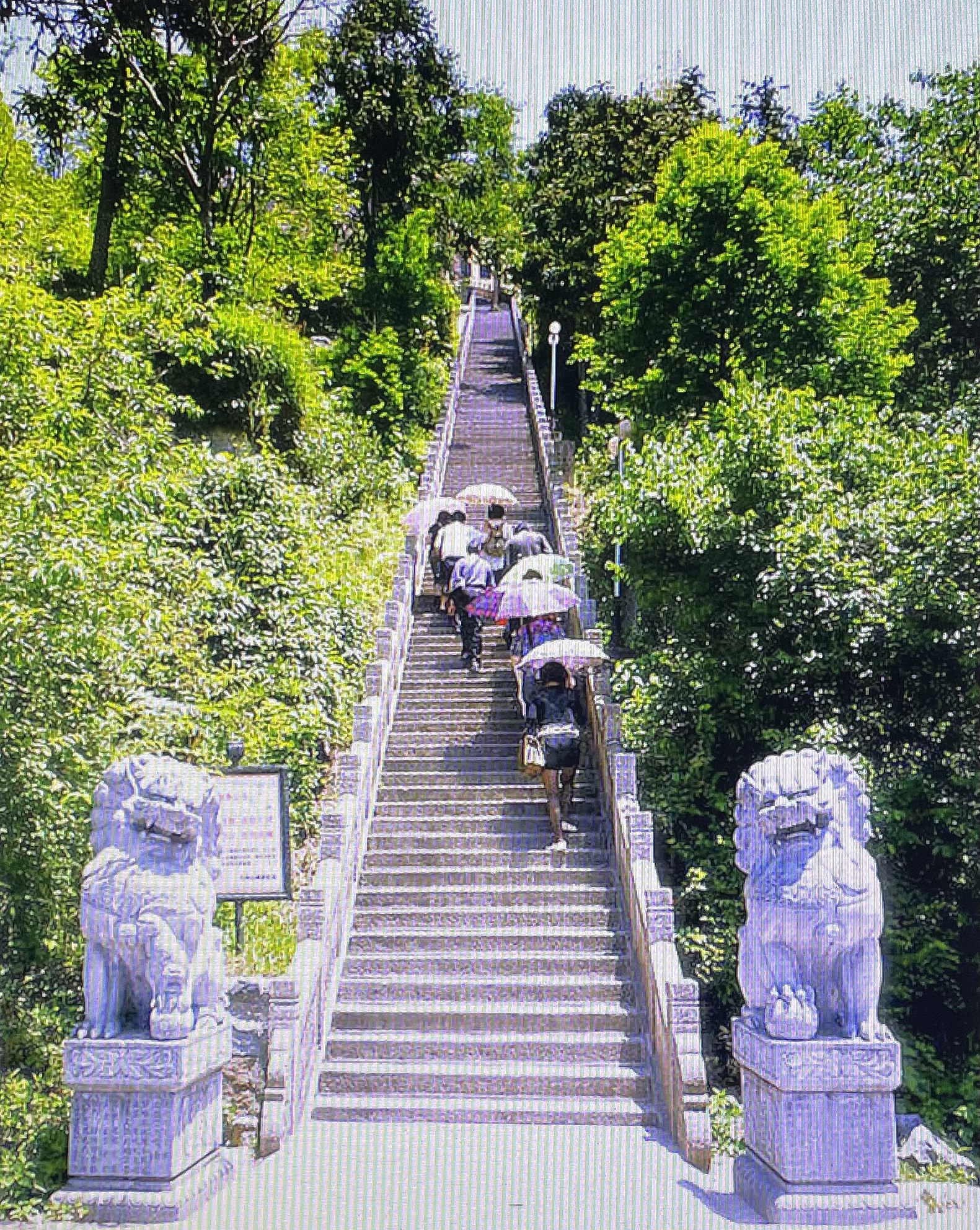 九华山小天台台阶说法图片